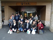 宿泊した旅館の前です