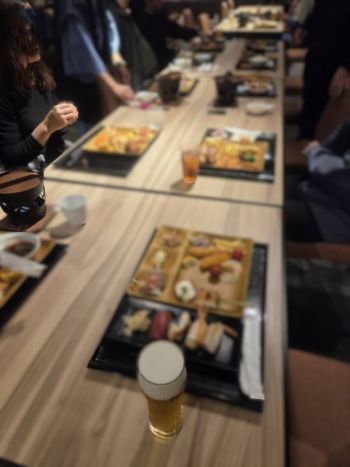 バイキング形式の食事です。